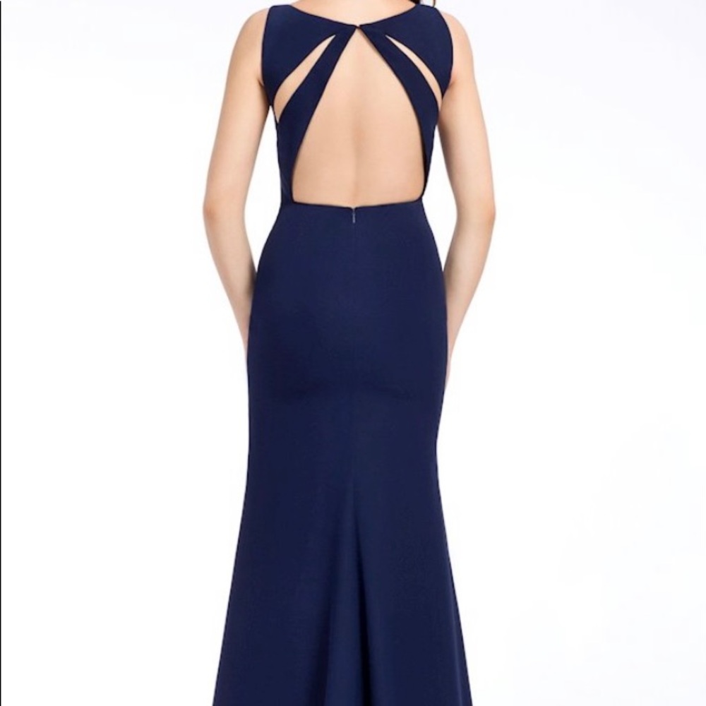 Hayley Paige Occasions Bridesmaid Dress | Steel Blue | Stye 5651 | Size 8